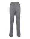 Circolo 1901 Textured Piquet Flared Pants In Gray
