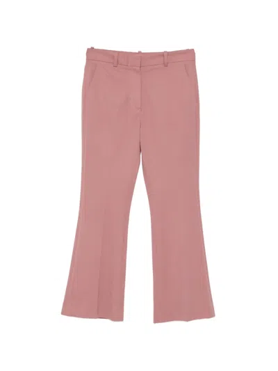 Circolo 1901 Textured Trousers In Pink