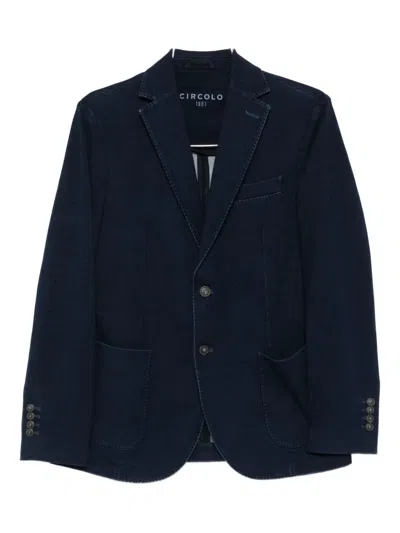 Circolo 1901 Three-button Patch-pocket Blazer In Black