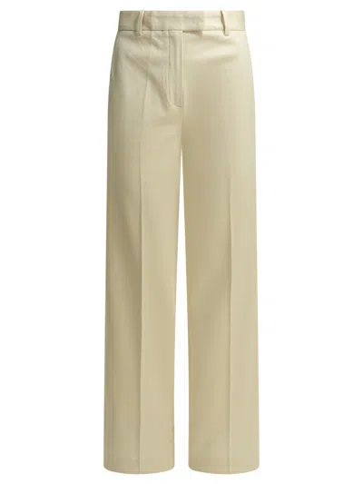 Circolo 1901 Creased High-waisted Trousers In Neutral
