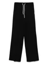 Circolo 1901 Relaxed Black Trousers With Wide Leg In Black