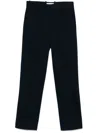 Circolo 1901 Navy Blue Cotton Blended Trousers In Blue