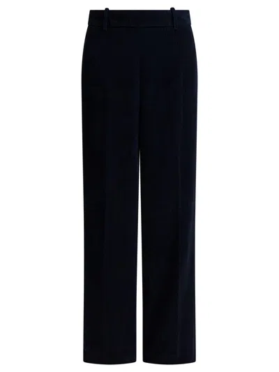 Circolo 1901 Corduroy Wide-leg Trousers In Black