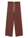 Circolo 1901 Straight-leg Track Pants In Brown