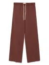Circolo 1901 Straight-leg Track Pants In Brown