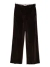 Circolo 1901 Velvet Trousers In Brown