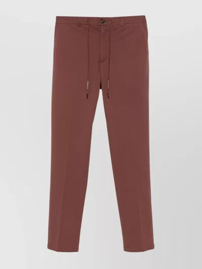 Circolo 1901 Trousers Cotton Belt Loops In Red