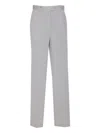 Circolo 1901 Regular Fit Trousers Button Detail In Gray