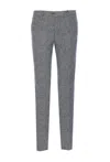 Circolo 1901 Regular Fit Trousers With Pockets And Belt Loops In Gray