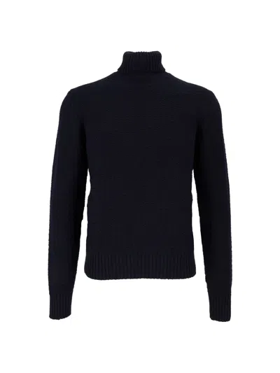 Circolo 1901 Merino Wool Turtleneck Sweater In Black