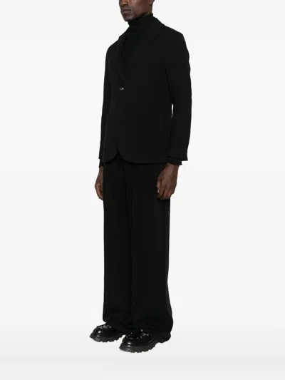 Circolo 1901 Two-button Patch-pocket Blazer In Black