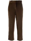 Circolo 1901 Velour Chino Trousers In Brown