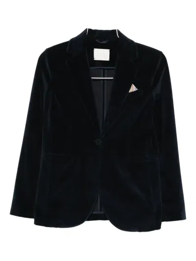 Circolo 1901 Velvet Blazer In Black