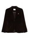 Circolo 1901 Velvet Blazer In Brown