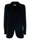 Circolo 1901 Single-breasted Navy Jacket In Blue
