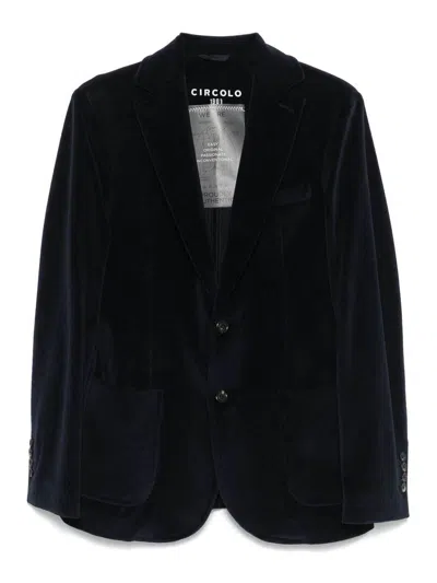 CIRCOLO 1901 VELVET SINGLE-BREASTED JACKET