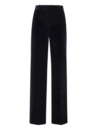 CIRCOLO 1901 VELVET STRAIGHT TROUSERS
