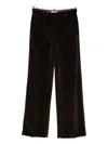 Circolo 1901 Velvet Trousers In Brown