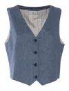 Circolo 1901 Vest In Blue