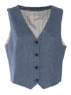 Circolo 1901 Vest In Blue