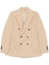 Circolo 1901 Corduroy Double-breasted Jacket In Neutrals