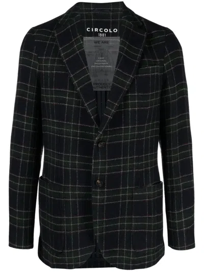 Circolo 1901 Virgin Wool-blend Blazer In 蓝色