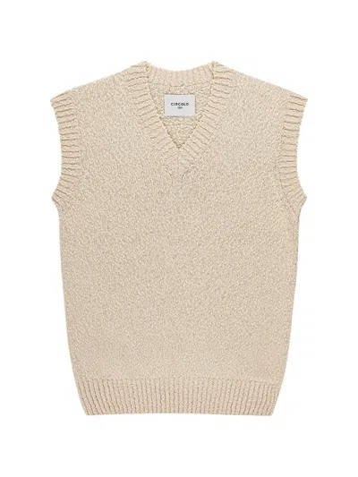 Circolo 1901 V-neck Vest In Neutral
