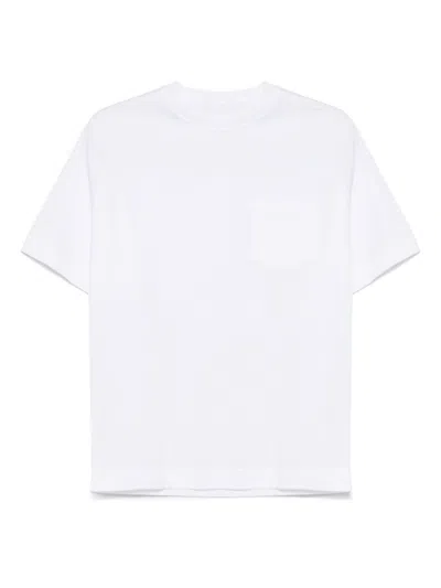 CIRCOLO 1901 WHITE CREWNECK COTTON T-SHIRT