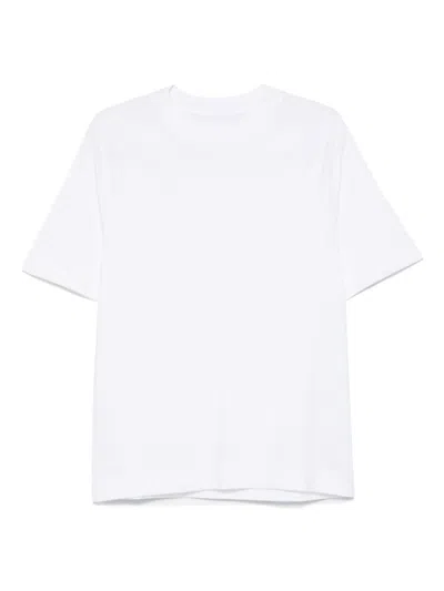 CIRCOLO 1901 WHITE CREWNECK COTTON T-SHIRT