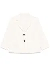 Circolo 1901 White Single Breasted Blazer In White