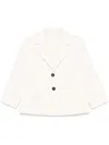 Circolo 1901 White Single Breasted Blazer In Bianco