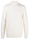 Circolo 1901 Alpaca-wool Blend Turtleneck Sweater With Fine Knit In White