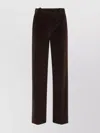 Circolo 1901 Wide-leg Cotton Trousers Featuring Pockets In Brown