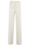 Circolo 1901 Wide-leg Pants With Natural Striped Design