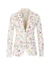 Circolo 1901 Patterned Blazer In White