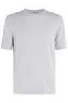 Circolo 1901 Wisteria Crew Neck Sweater In Shaved Cotton In Gray