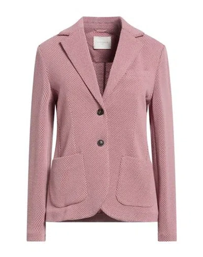 Circolo 1901 Woman Blazer Antique Rose Size 10 Virgin Wool, Polyamide, Elastane In Pink
