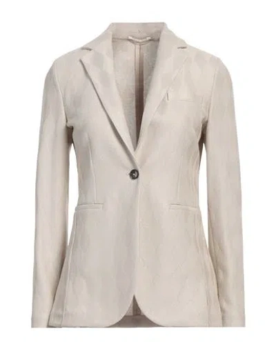 Circolo 1901 Woman Blazer Beige Size 10 Cotton