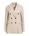 Circolo 1901 Woman Blazer Beige Size 10 Cotton, Elastane