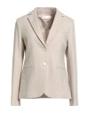 Circolo 1901 Woman Blazer Beige Size 10 Cotton, Elastane