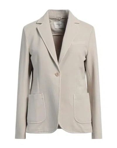 Circolo 1901 Woman Blazer Beige Size 12 Cotton, Elastane