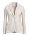 Circolo 1901 Woman Blazer Beige Size 12 Cotton, Elastane