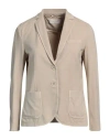 Circolo 1901 Woman Blazer Beige Size 12 Cotton, Elastane