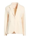 Circolo 1901 Woman Blazer Beige Size 12 Cotton, Elastane In Neutral