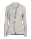 Circolo 1901 Woman Blazer Beige Size 12 Cotton, Elastane In Beige