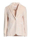Circolo 1901 Woman Blazer Beige Size 14 Cotton, Elastane