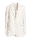 Circolo 1901 Woman Blazer Beige Size 6 Cotton, Elastane In Beige