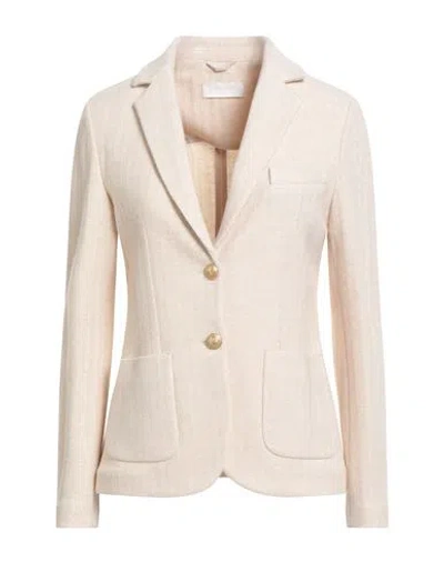 Circolo 1901 Woman Blazer Beige Size 6 Virgin Wool