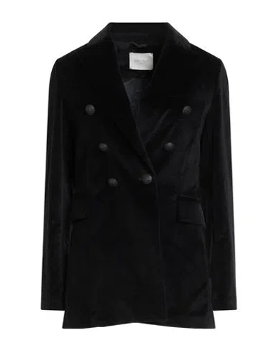 Circolo 1901 Woman Blazer Black Size 10 Cotton, Elastane