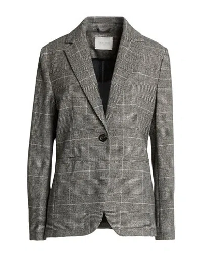 Circolo 1901 Woman Blazer Black Size 10 Cotton, Elastane